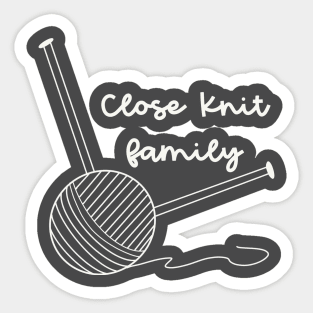 Close Knit Family Sticker